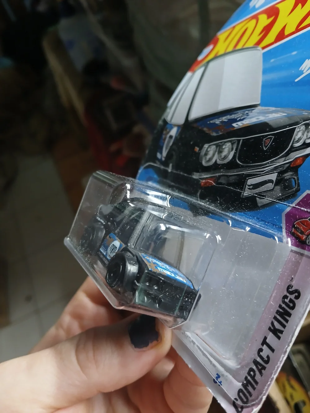 Hot Wheels Tooned Mazda RX-3 in black, featuring the 